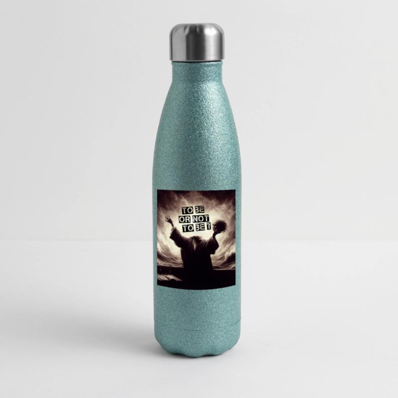Sein oder nicht sein? Glitzer Isolierflasche 500 ml
