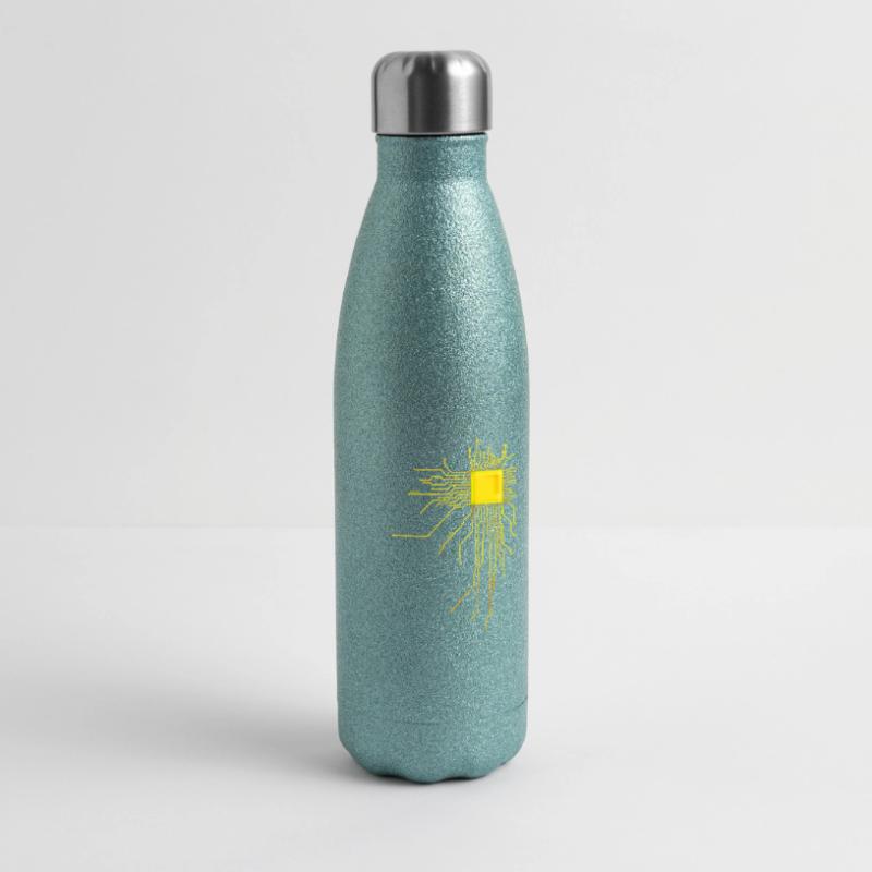 platine Core cpu Computer Nerd Programmierer admin Glitzer Isolierflasche 500 ml