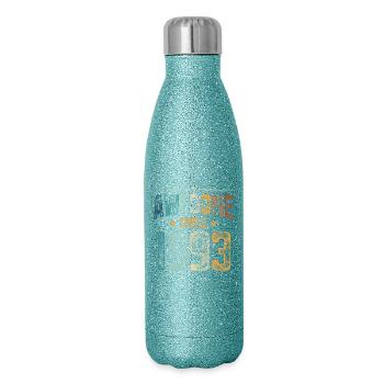 1993 Naissance Année de naissance - Gourde isotherme pailletée 500 ml - paillettes bleues - Droite