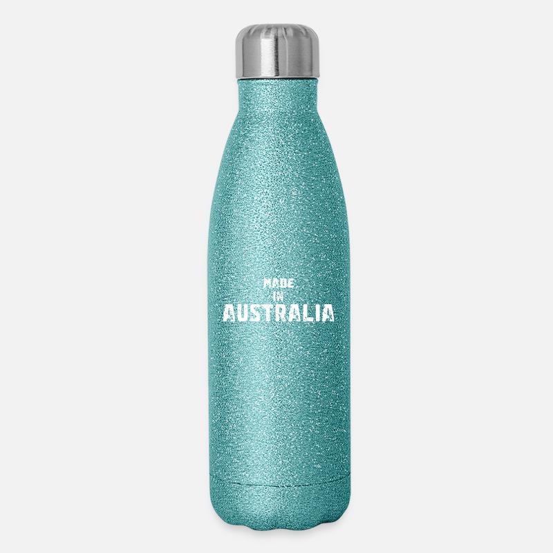 Made In Australia - Glitzer Isolierflasche 500 ml - Blau Glitzer