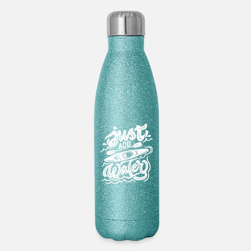 Il suffit d’ajouter de l’eau - Gourde isotherme pailletée 500 ml - paillettes bleues