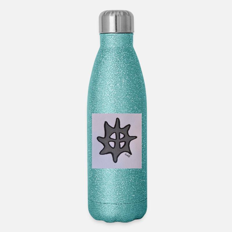 Biejvve - Glitzer Isolierflasche 500 ml - Blau Glitzer