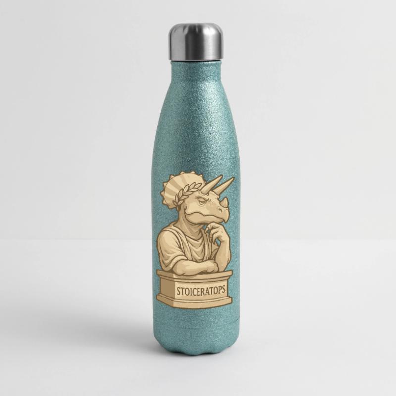 Stoiceratops Gourde isotherme pailletée 500 ml