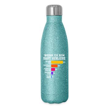 Why I lose at darts Darts - Glitter Thermal Bottle 500 ml - blue glitter - Right