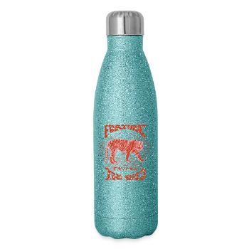 FORTUNE FAVORS THE BOLD - Glitter Thermal Bottle 500 ml - blue glitter - Right