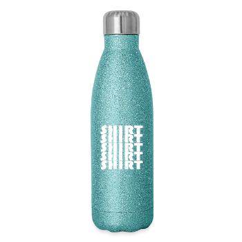 CHEMISE BAUHAUS - Gourde isotherme pailletée 500 ml - paillettes bleues - Droite