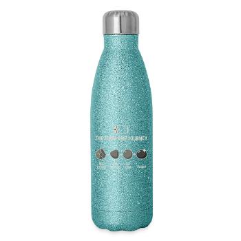 Der Vier-Schritte-Schleifprozess - Glitzer Isolierflasche 500 ml - Blau Glitzer - Rechts