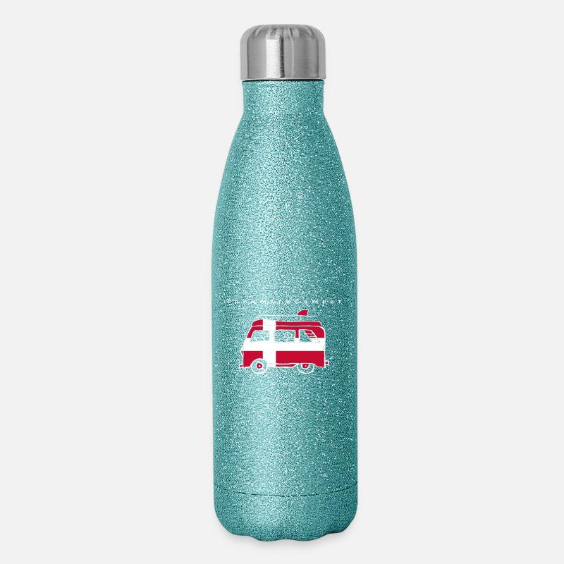 DenmarkCamper - Glitter Thermal Bottle 500 ml - blue glitter
