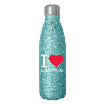 I LOVE BOLLYWOOD - Glitter Thermal Bottle 500 ml - blue glitter - Right