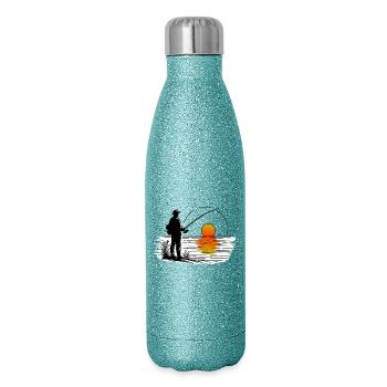 Angler 3 - Glitter Thermal Bottle 500 ml - blue glitter - Right