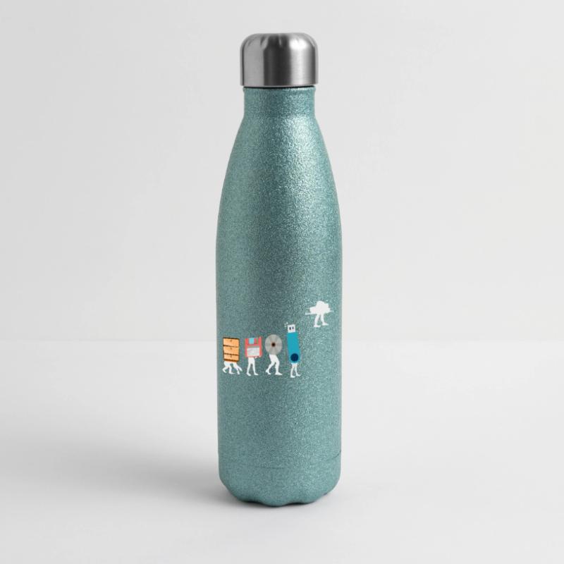 Cloud-Computing-Lustige Programmierer-Daten-KI-Software Glitzer Isolierflasche 500 ml