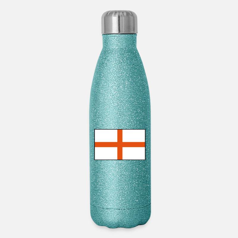 Indicateur d’Angleterre 2 - Gourde isotherme pailletée 500 ml - paillettes bleues