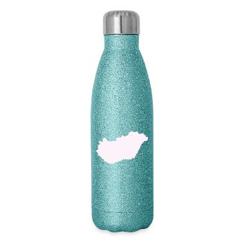 Hungary Country - Glitter Thermal Bottle 500 ml - blue glitter - Right