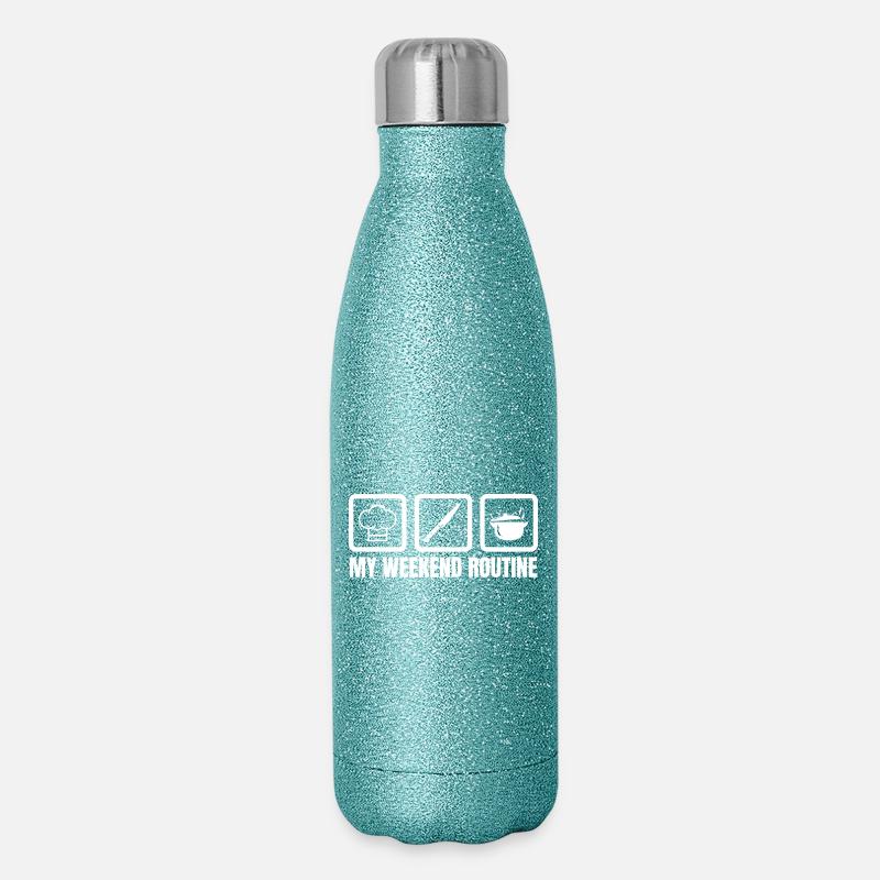 Koch Wochendene - Glitzer Isolierflasche 500 ml - Blau Glitzer