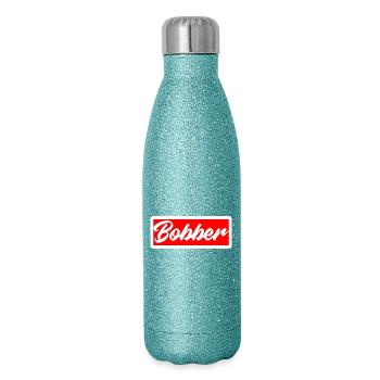 bobber chopper biker autocollant de croisière autocollant - Gourde isotherme pailletée 500 ml - paillettes bleues - Droite