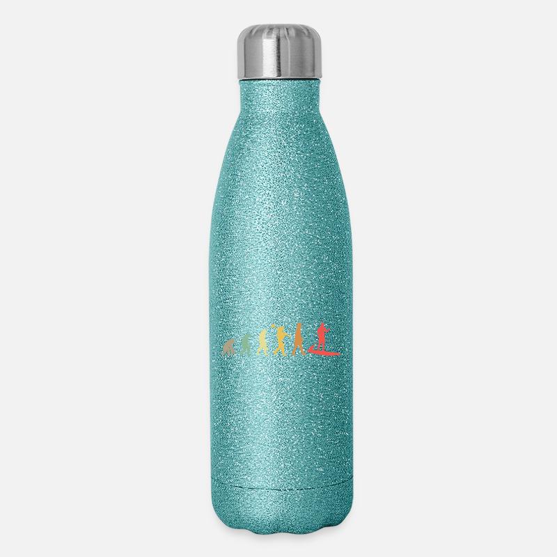 Kayak Evolution Kayak Development Retro - Glitter Thermal Bottle 500 ml - blue glitter