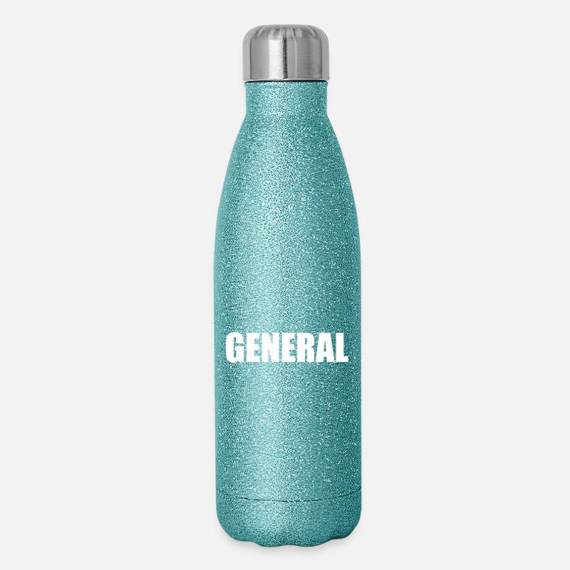 LOGO GENERAL - Glitter Thermal Bottle 500 ml - blue glitter