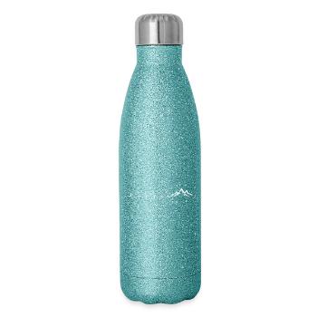 Heartbeat Mountain - Glitter Thermal Bottle 500 ml - blue glitter - Right