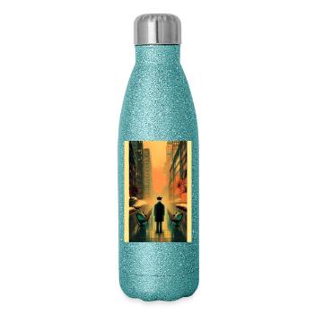 Streets 3 - Glitter Thermal Bottle 500 ml - blue glitter - Right