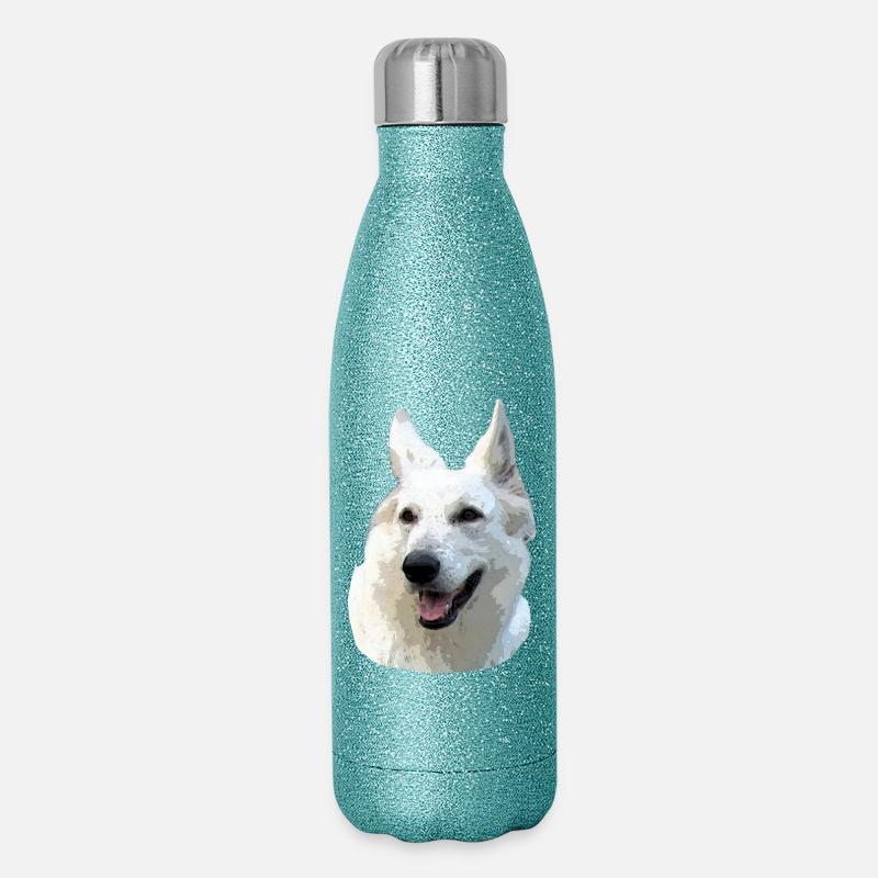Berger Blanc - Gourde isotherme pailletée 500 ml - paillettes bleues