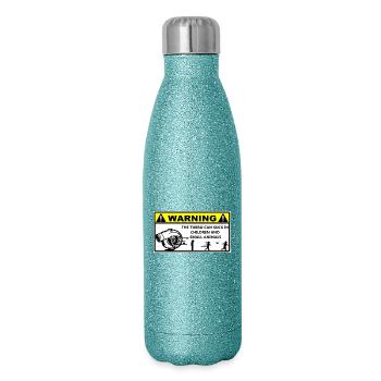 Turbo Warning - Glitter Thermal Bottle 500 ml - blue glitter - Right