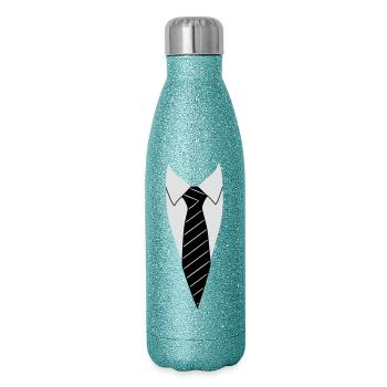Suit / Necktie - Glitter Thermal Bottle 500 ml - blue glitter - Right