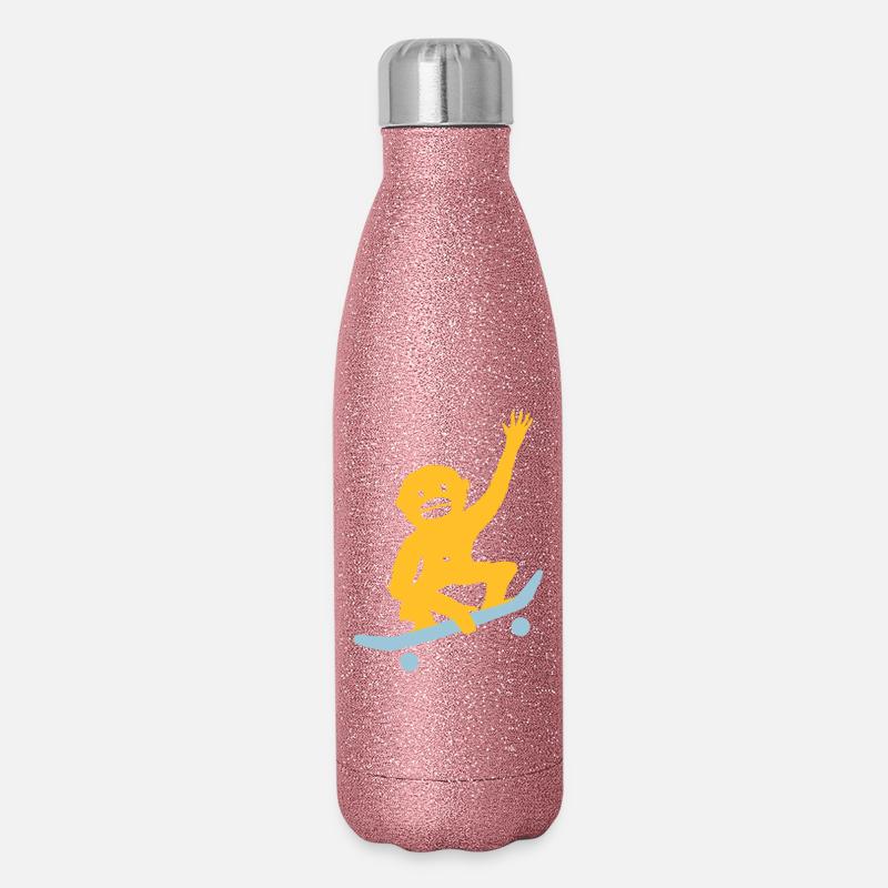 MONKEY BUSINESS - Glitzer Isolierflasche 500 ml - Pink Glitzer