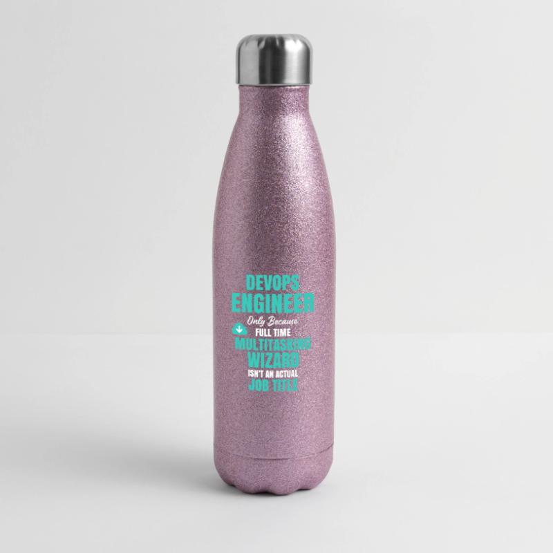 Assistant multitâche DevOps Engineer Gourde isotherme pailletée 500 ml