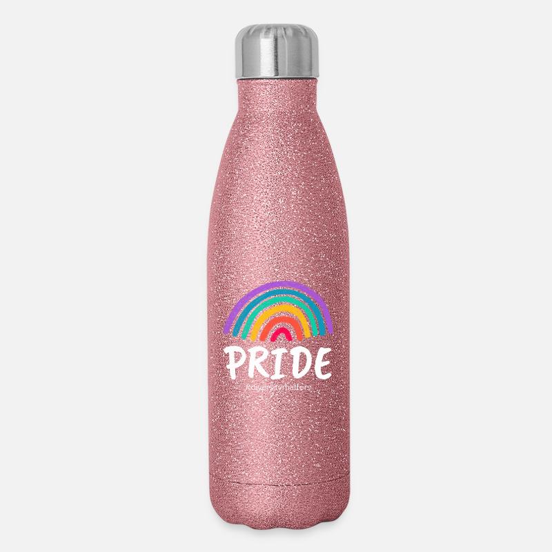 Pride #diversersitymatters - Glitter Thermal Bottle 500 ml - pink glitter