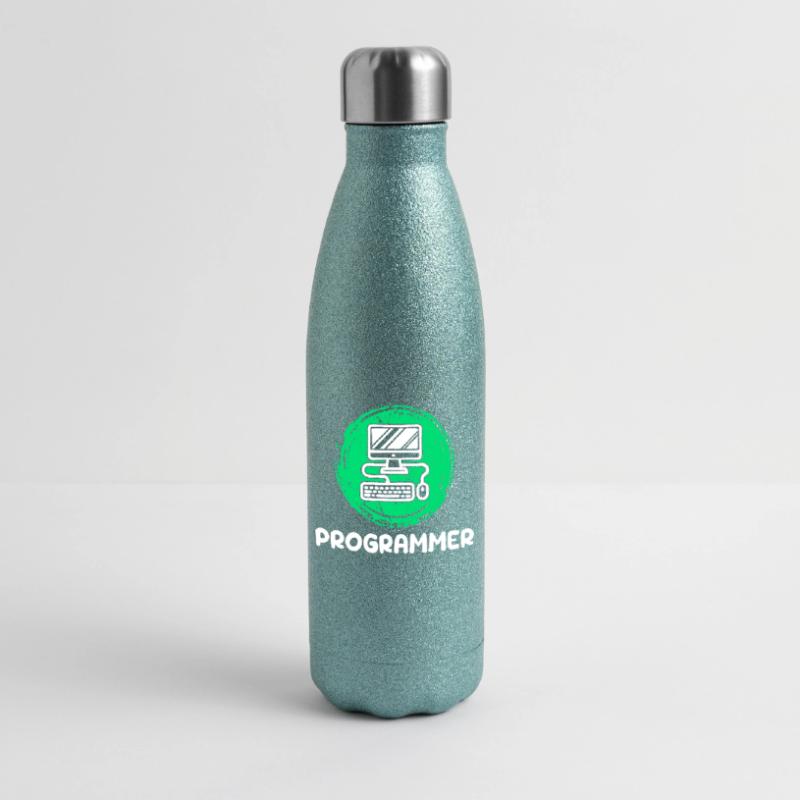 Computer Developer Programmer Computer Geek Glitter Thermal Bottle 500 ml
