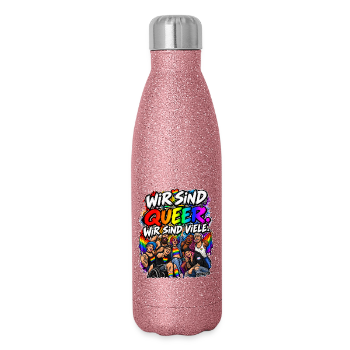 Glitzer Isolierflasche 500 ml
