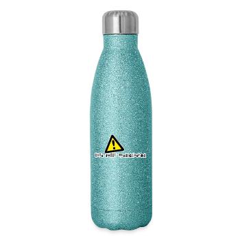 Not fully medicated - Glitter Thermal Bottle 500 ml - blue glitter - Right