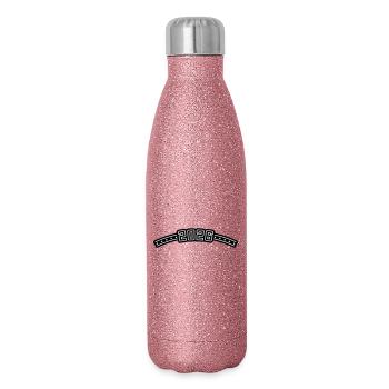 Résumé 2026 - Gourde isotherme pailletée 500 ml - paillettes roses - Droite