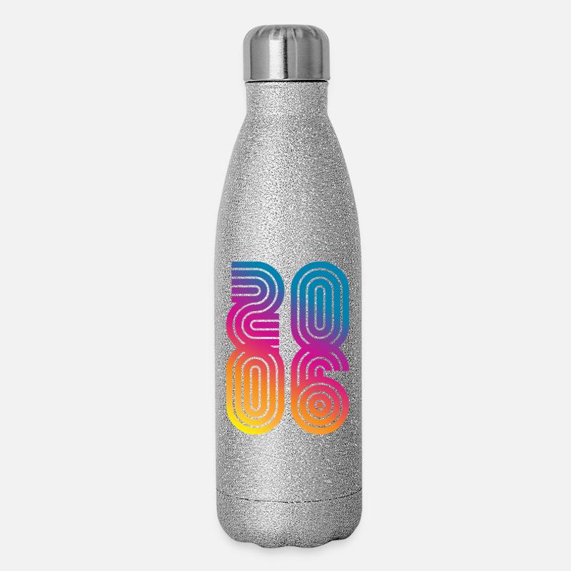 Vintage 2006 - Glitter Thermal Bottle 500 ml - silver glitter