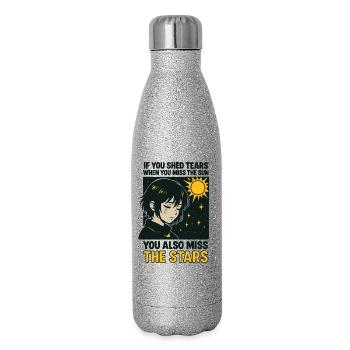 Miss the stars - Glitter Thermal Bottle 500 ml - silver glitter - Right