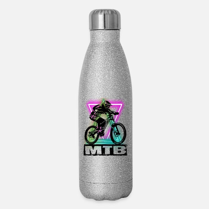 MTB - Gourde isotherme pailletée 500 ml - paillettes argentées