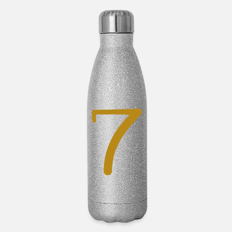 7 - Gourde isotherme pailletée 500 ml - paillettes argentées