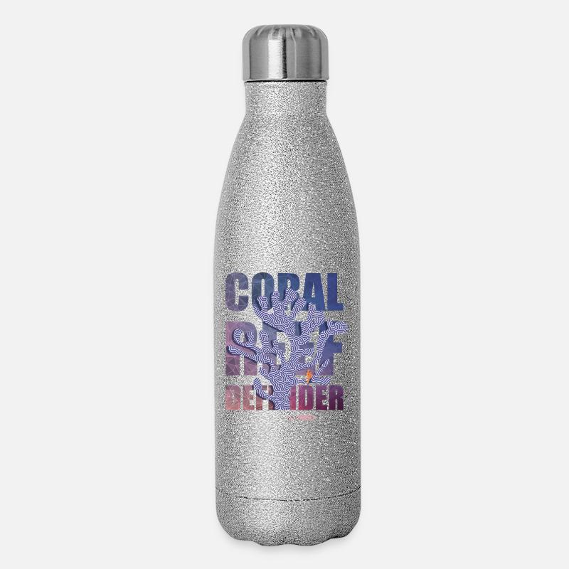 Coral Defender Crew by .NEMO - Gourde isotherme pailletée 500 ml - paillettes argentées