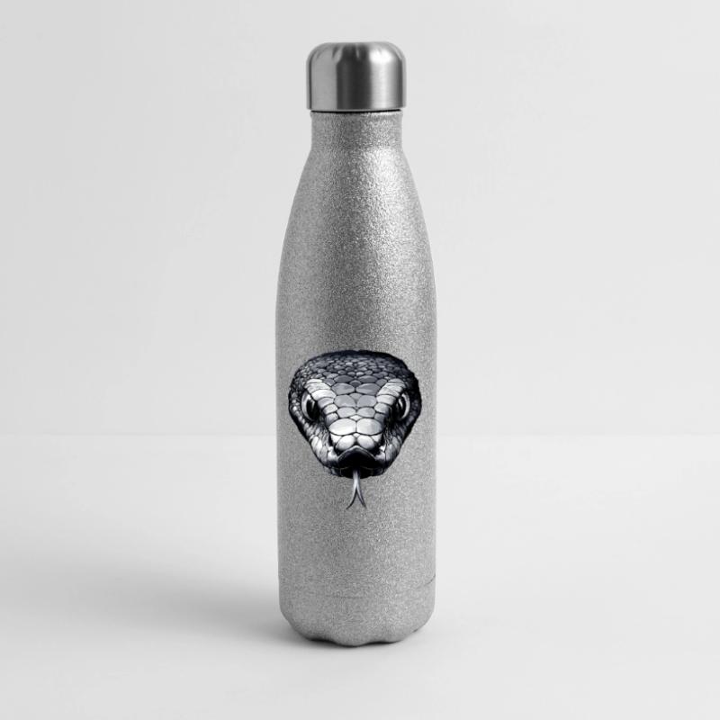 Serpent Python Cobra Mamba Serpent à sonnettes Serpent Gourde isotherme pailletée 500 ml