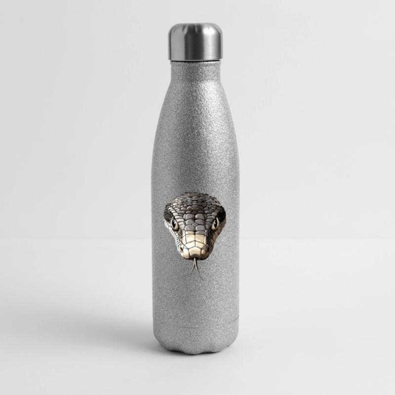 Serpent Python Cobra Mamba Serpent à sonnettes Serpent Gourde isotherme pailletée 500 ml