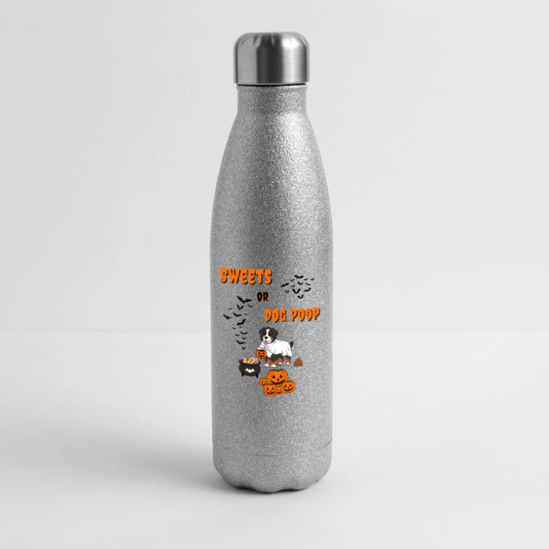 Süßes oder Saures, Helloween Glitzer Isolierflasche 500 ml