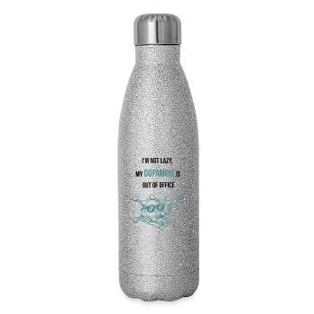 Dopamine Neon Fusion - I'm Not Lazy My Dopamine - Glitter Thermal Bottle 500 ml - silver glitter - Right