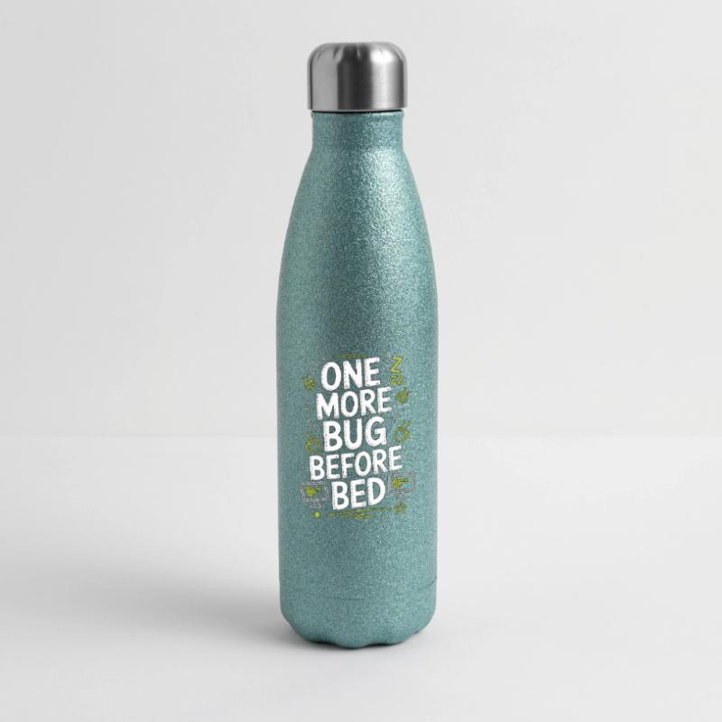 Game Developer One More Bug Before Game Programmer Glitzer Isolierflasche 500 ml