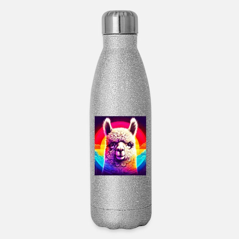 Alpaca - Glimmer termoflaske 500 ml - silver glitter