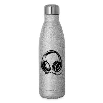 a headphone with cable - Glitter Thermal Bottle 500 ml - silver glitter - Right