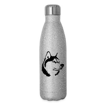 Husky - Glitter Thermal Bottle 500 ml - silver glitter - Right