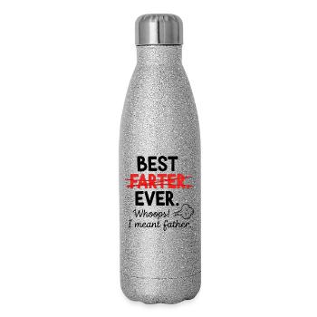 Best fart ever – Oops, I meant dad - Glitter Thermal Bottle 500 ml - silver glitter - Right