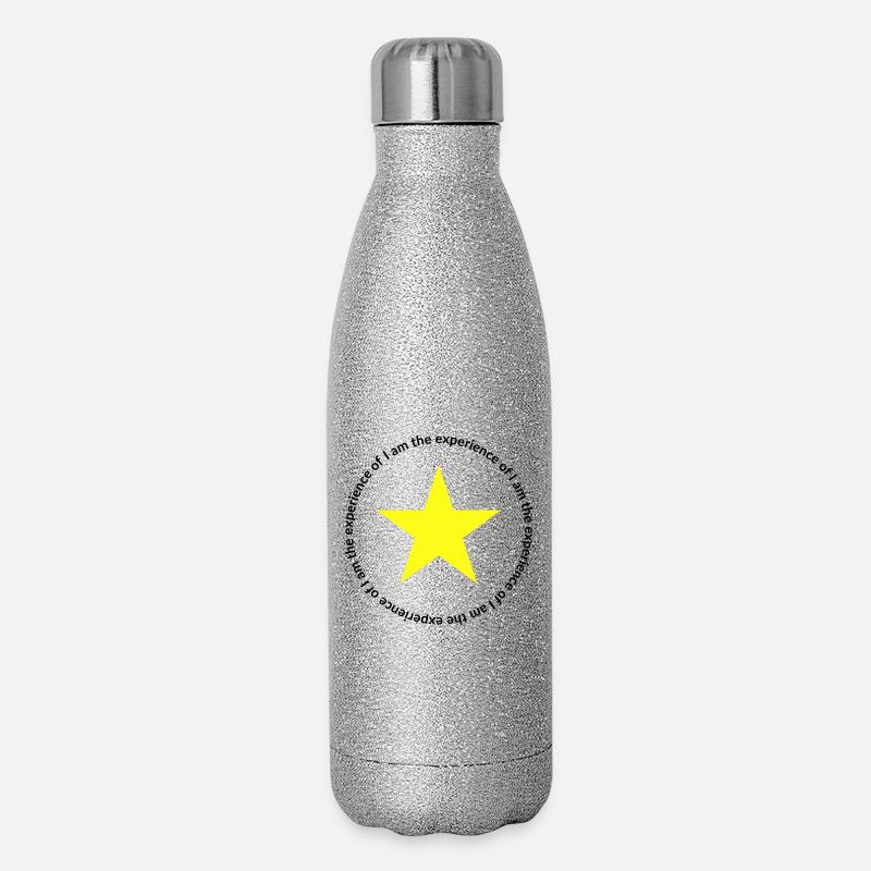 Mantric 2 — I am - Glitzer Isolierflasche 500 ml - Silber Glitzer