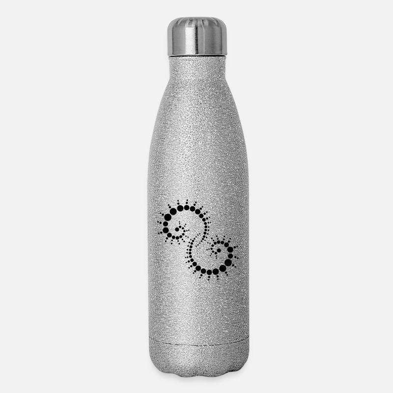 fossil2 - Borraccia termica glitter 500 ml - argento glitterato
