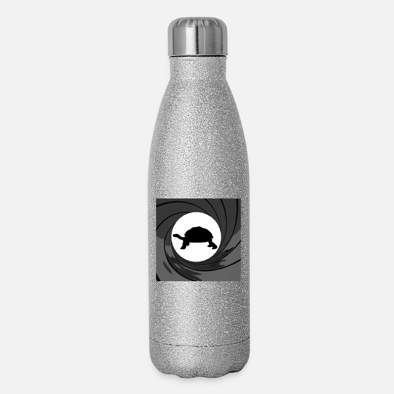 Bond turtle - Glitter Thermal Bottle 500 ml - silver glitter